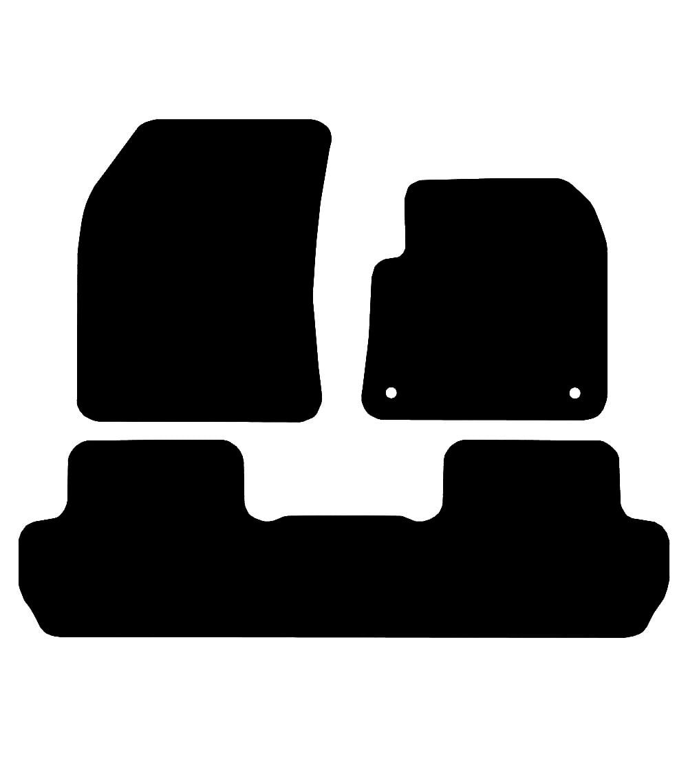 DS Automobiles DS7 2018 to Present Car Mats vehicle mat pattern
