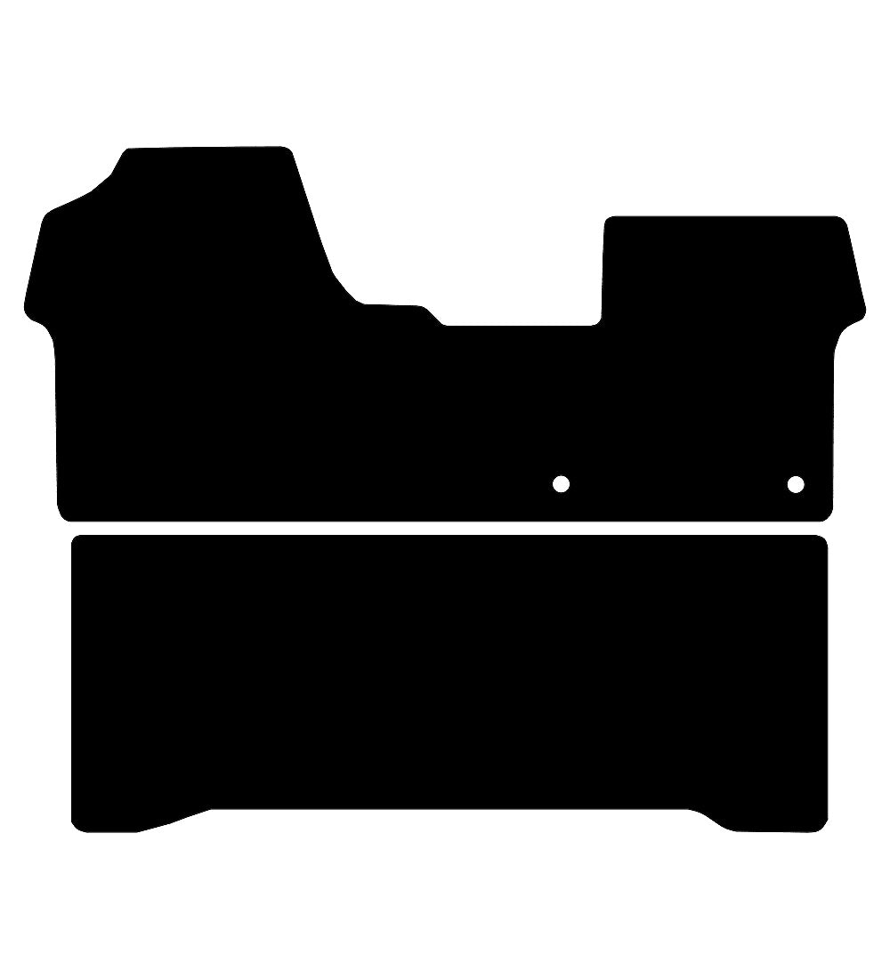 Citroen Dispatch (Crew Cab) 2016 to Present Car Mats vehicle mat pattern