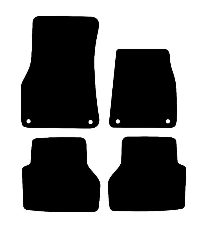 Audi A6 (C8) (4 Clips) 2018 to Present Car Mats vehicle mat pattern