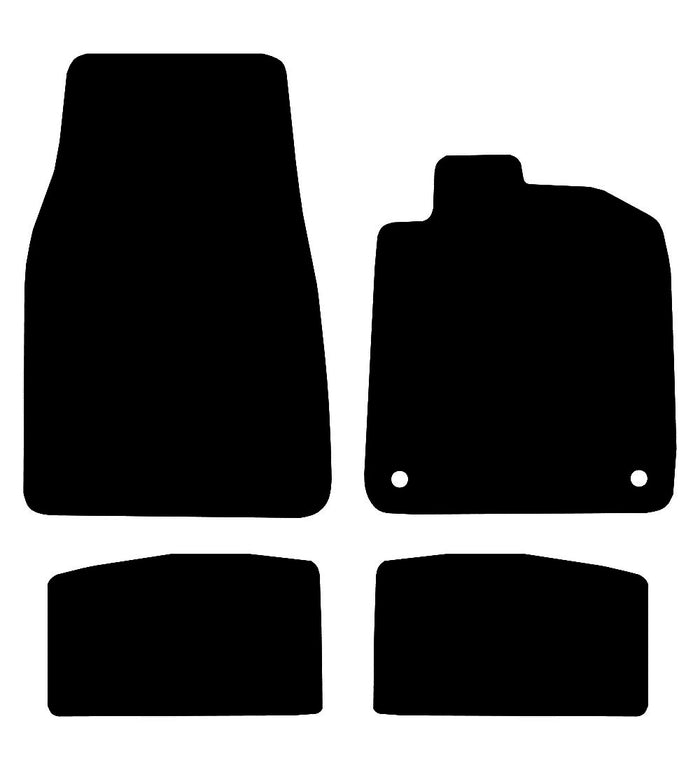 Porsche Taycan 2009 - 2018 Car Mats vehicle mat pattern