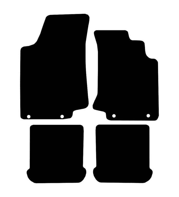 Volkswagen Golf Convertable 1992 - 1997 Car Mats vehicle mat pattern