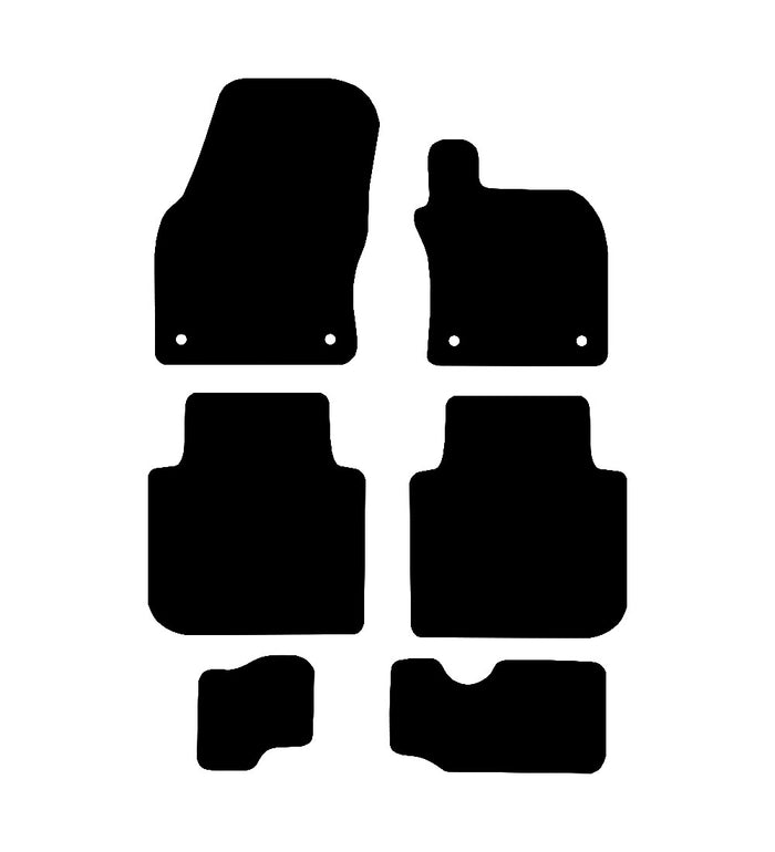Volkswagen Tiguan Allpsace 2018 to Present Car Mats vehicle mat pattern