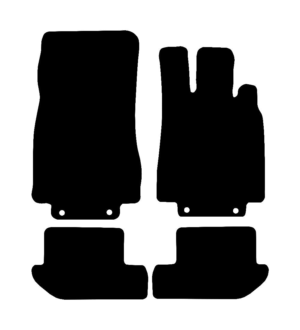 Mercedes S Class Coupe (W215-C215) CL500 2000 - 2006 Car Mats vehicle mat pattern