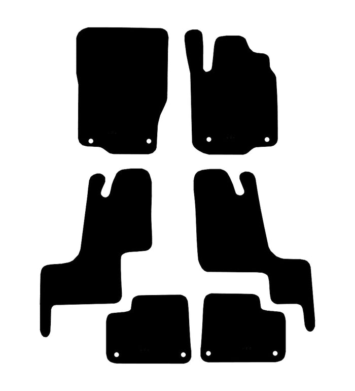 Mercedes GL (6 Piece Set) 2013 - 2016 Car Mats vehicle mat pattern