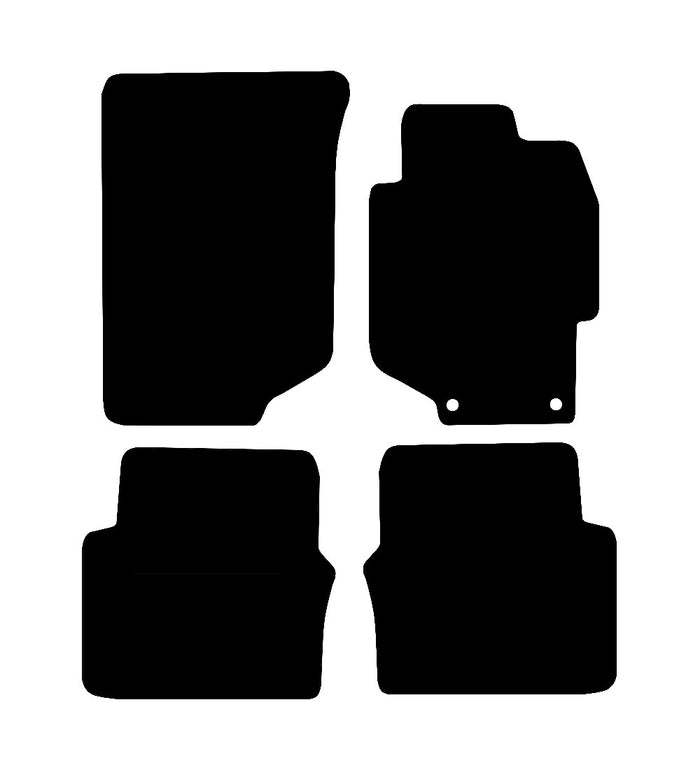 Honda Accord (New Driver Shape) (2 Clips) 1998 - 2003 Car Mats vehicle mat pattern