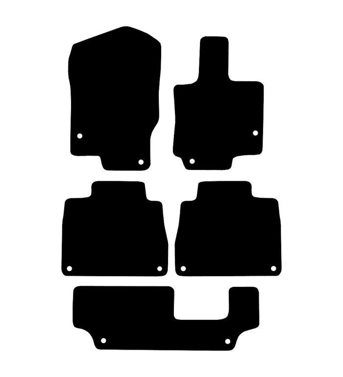 Mercedes GLE (5 Piece) 2019 to Present Car Mats vehicle mat pattern