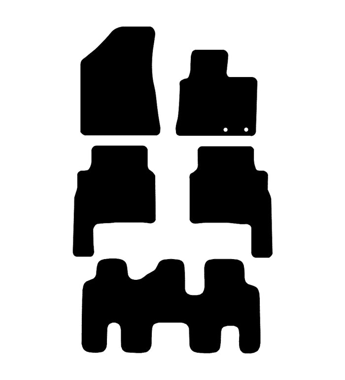 Kia Sorento (7 Seat) 2010 - 2012 Car Mats vehicle mat pattern
