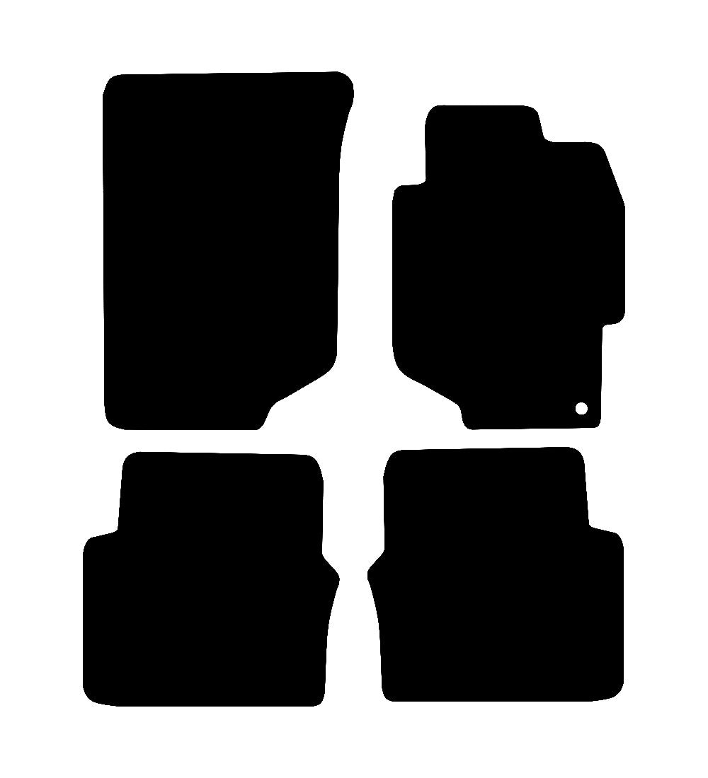 Honda Accord (New Driver Shape) (1 Clip) 1998 - 2003 Car Mats vehicle mat pattern
