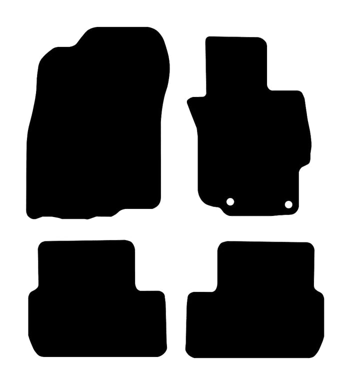 Mitsubishi Lancer Evo 10 (Auto) 2008 - 2014 Car Mats vehicle mat pattern