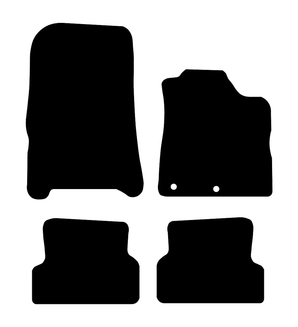 Renault Modus 2010 - 2012 Car Mats vehicle mat pattern