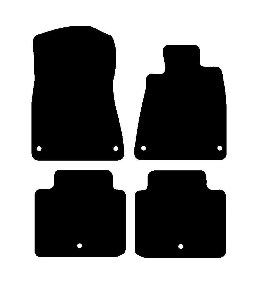 Lexus GS300 2007 - 2012 Car Mats vehicle mat pattern