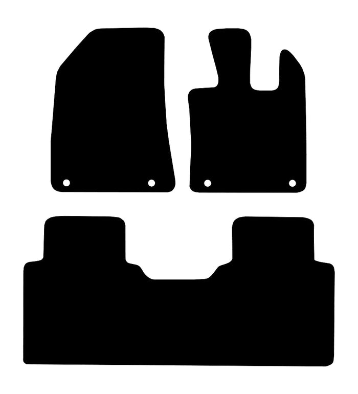MG HS (1 Piece Backmat) 2024 to Present Car Mats vehicle mat pattern