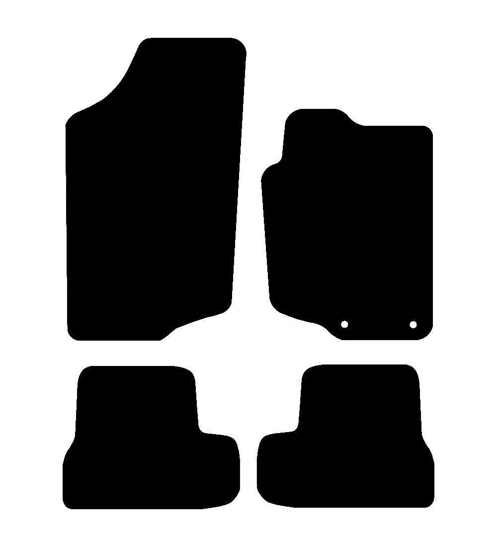 Peugeot 207 CC 2006 - 2020 Car Mats vehicle mat pattern