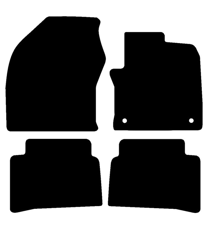 Toyota Prius (Hybrid) 2015 to Present Car Mats vehicle mat pattern