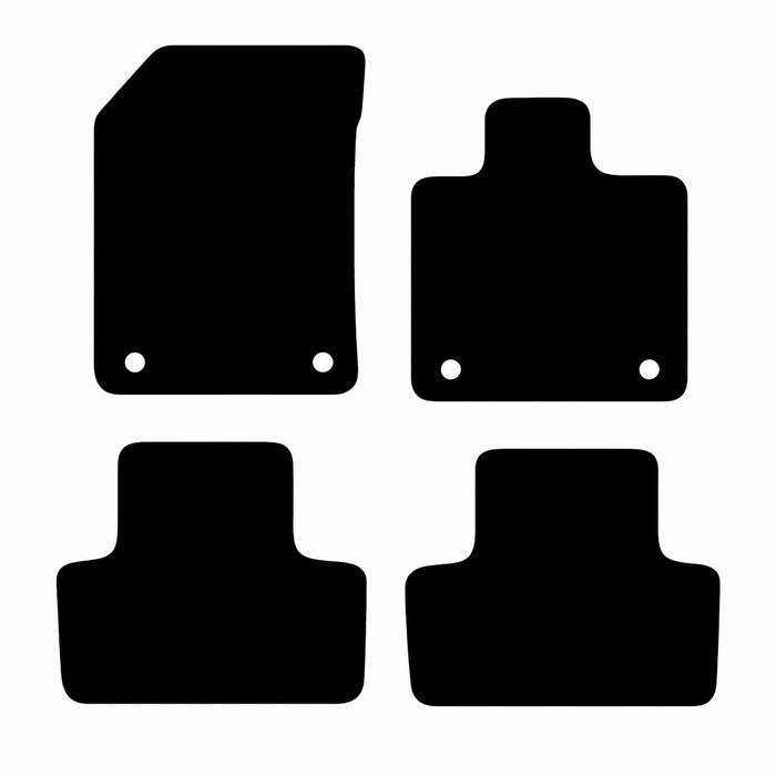 Volvo XC60 (4 Clips) 2016 to Present Car Mats vehicle mat pattern