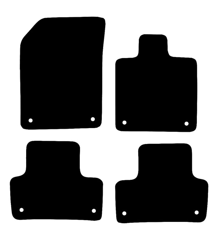 Volvo XC60 2016 to Present Car Mats vehicle mat pattern