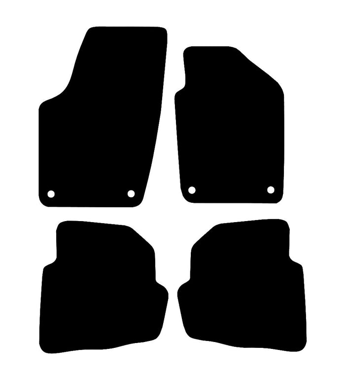 Volkswagen Fox (4 Clip Version) 2006 - 2012 Car Mats vehicle mat pattern