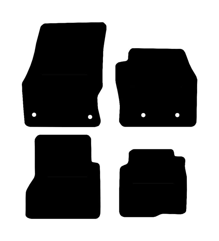 Ford Connect Van (Crew Cab) (SWB) (4 Clip Version) 2016 to Present Car Mats vehicle mat pattern