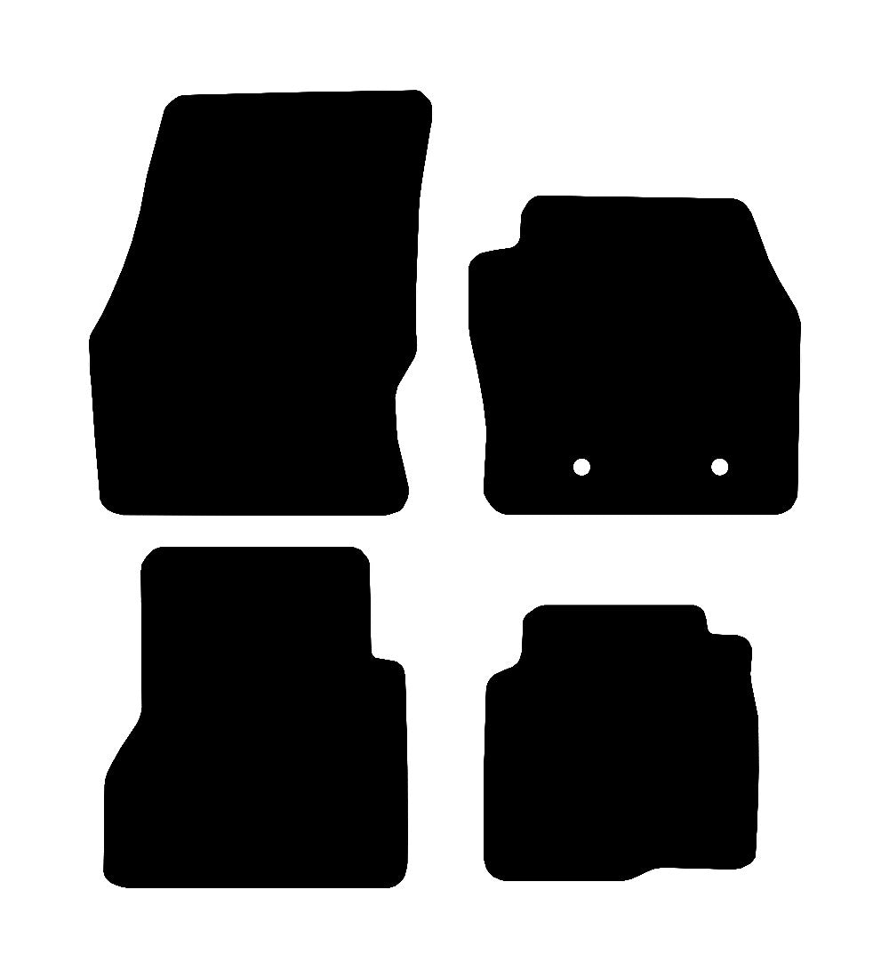 Ford Connect Van (Crew Cab) (SWB) (2 Clip Version) 2016 to Present Car Mats vehicle mat pattern