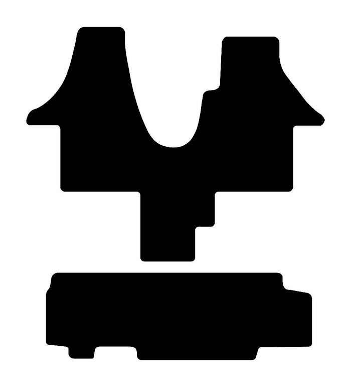 Volkswagen Transporter T5/T6 (Walk Through With Rear Mat For Single Rear Door) T5/T6 Car Mats vehicle mat pattern
