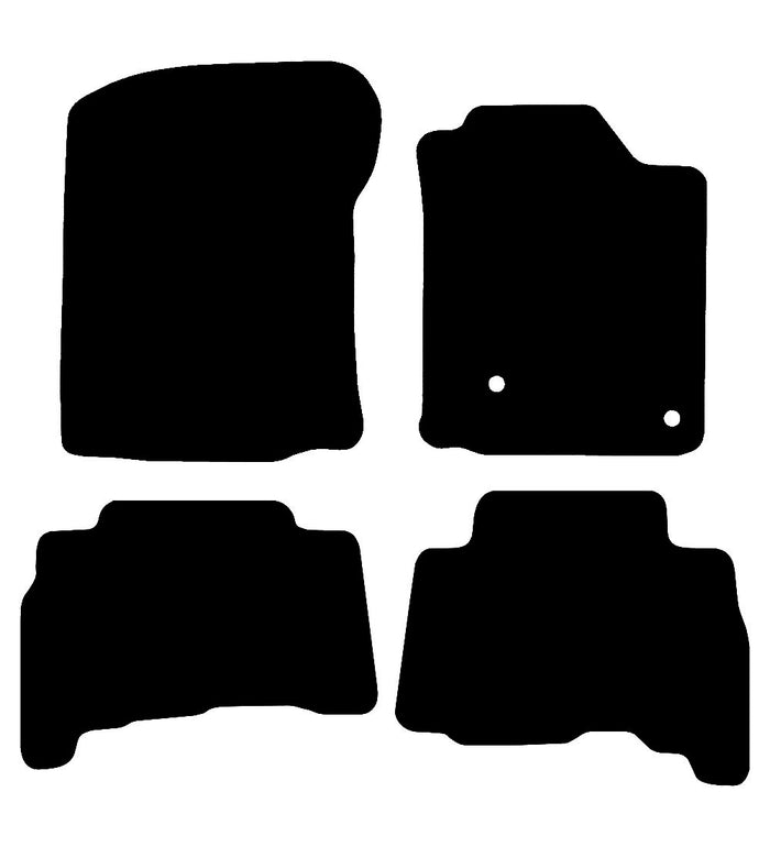 Toyota Land Cruiser 2010 - 2013 Car Mats vehicle mat pattern