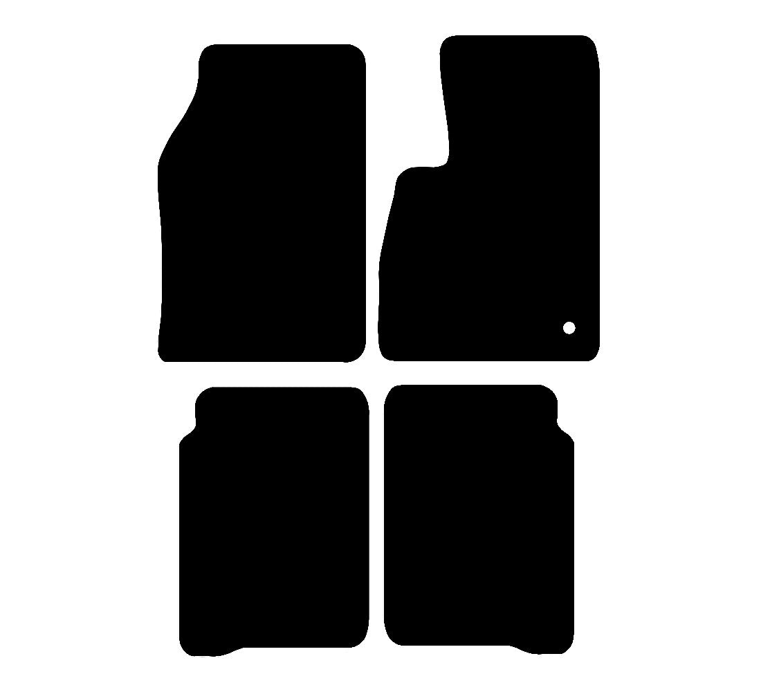 Chrysler Grand Cherokee Overland 2005 - 2010 Car Mats vehicle mat pattern