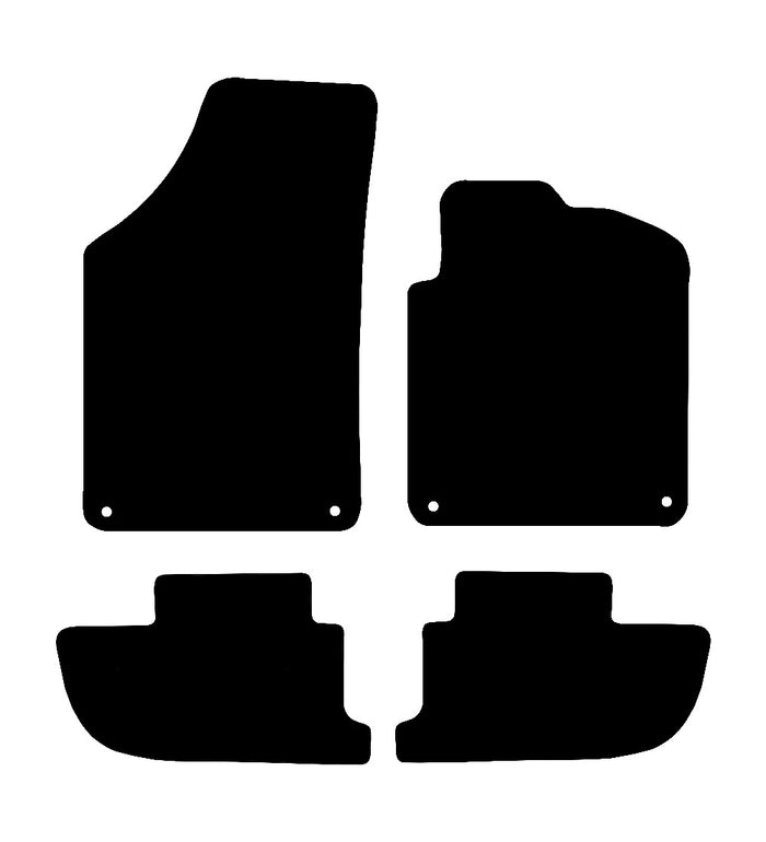 Peugeot RCZ 2010 - 2015 Car Mats vehicle mat pattern