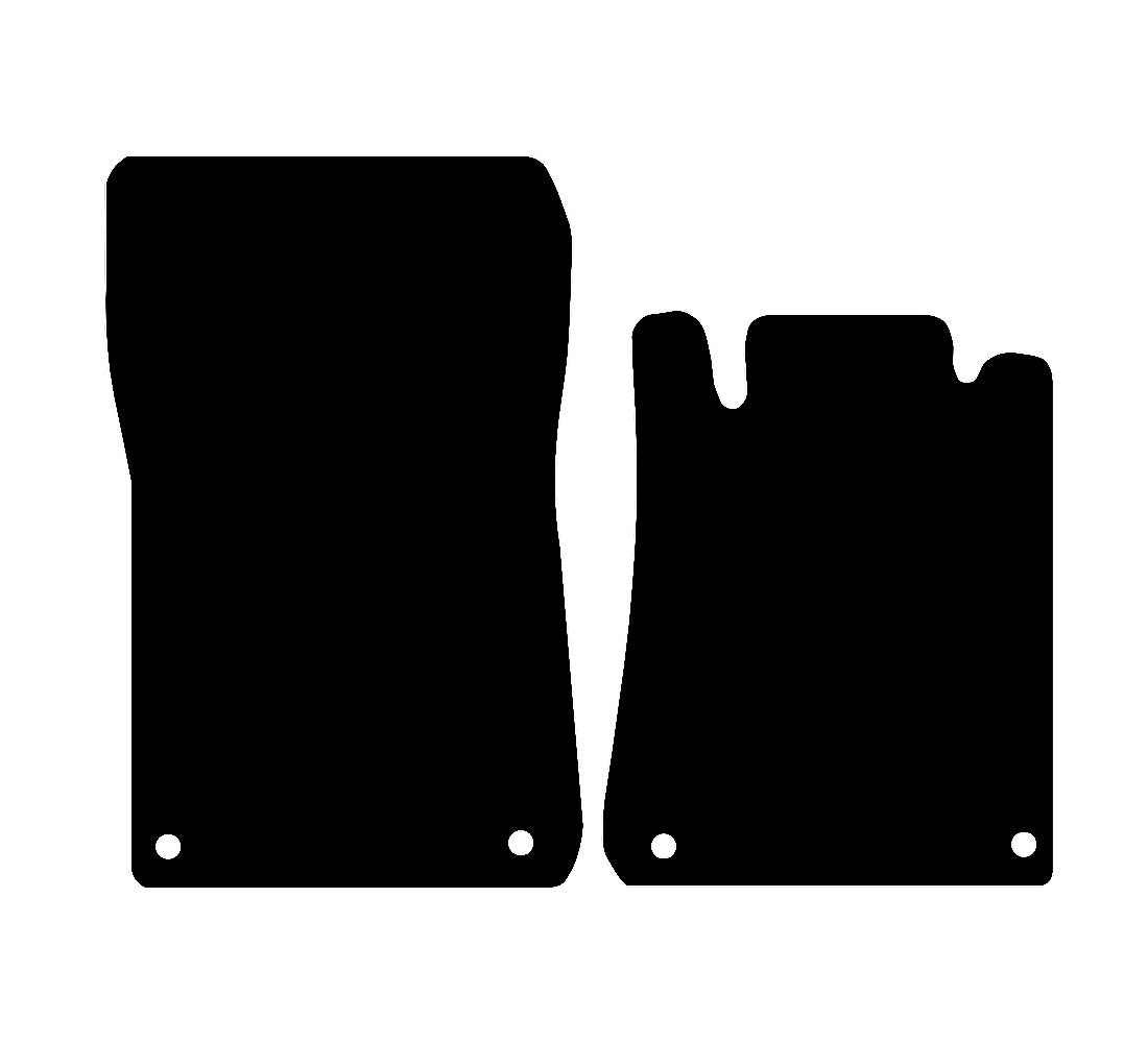 Chrysler Crossfire 2003 - 2008 Car Mats vehicle mat pattern