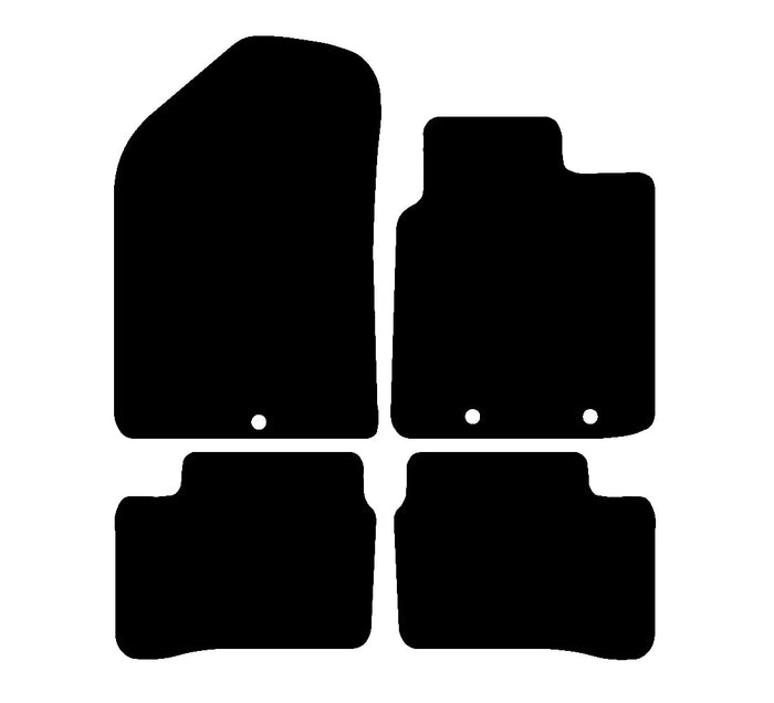 Kia Picanto 2011 - 2017 Car Mats vehicle mat pattern