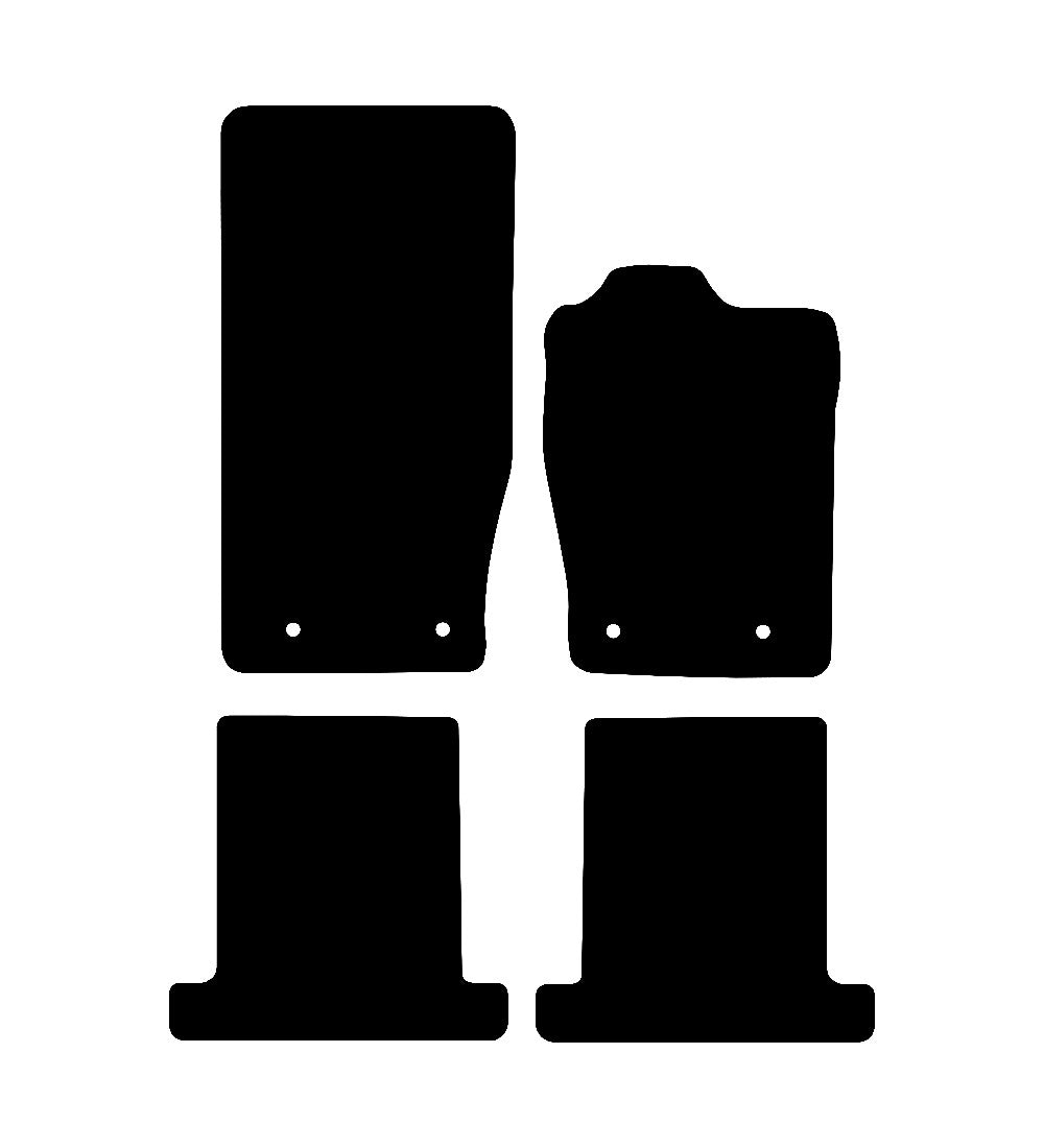 Jaguar XK8 / XKR 2006 to Present Car Mats vehicle mat pattern