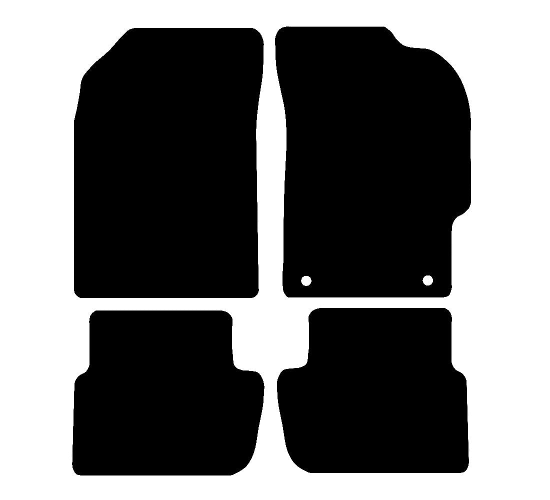 Chevrolet Spark 2010 - 2013 Car Mats vehicle mat pattern
