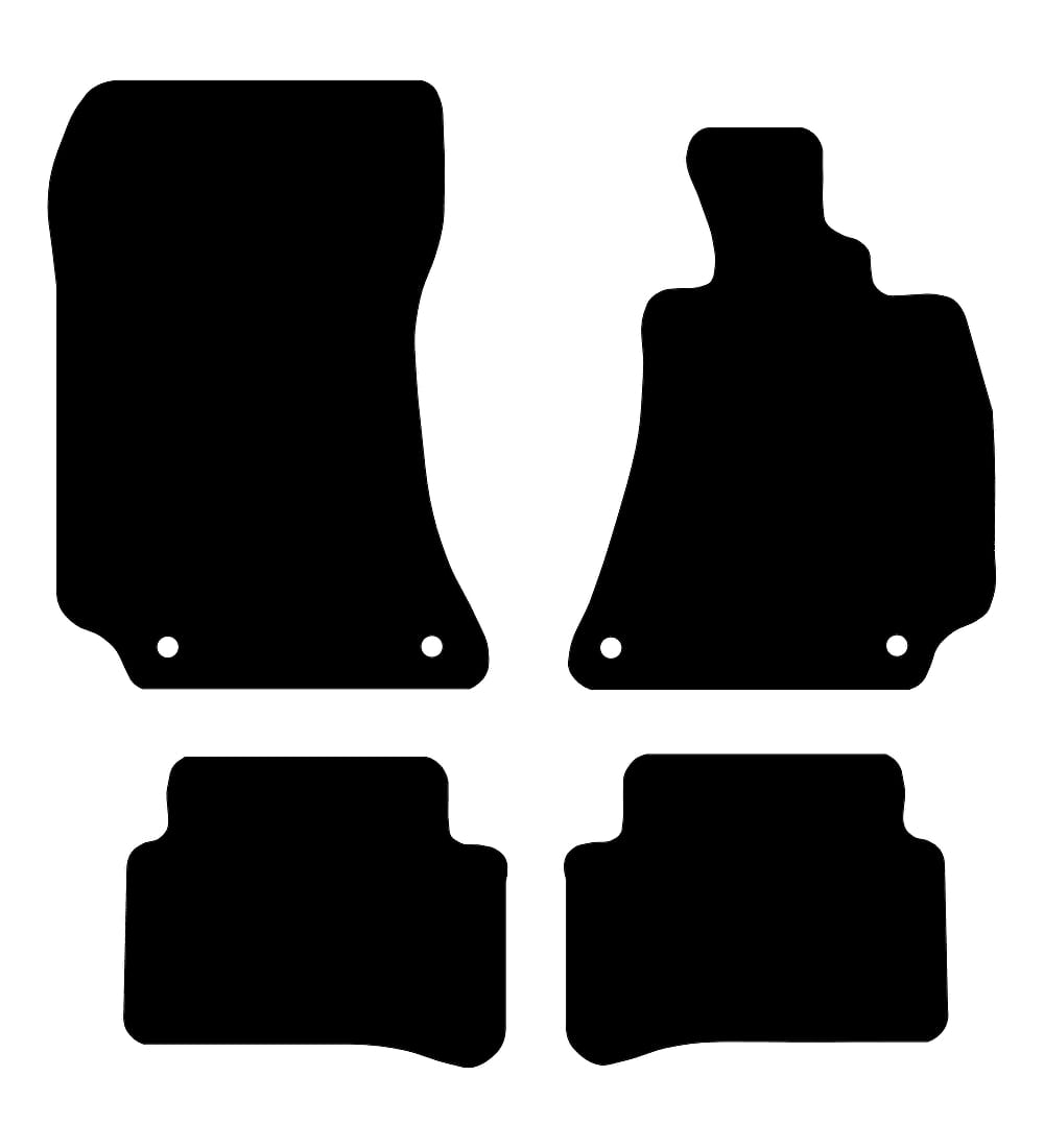 Mercedes E Class Saloon/Estate (4 CLIPS) 2013 - 2016 Car Mats vehicle mat pattern