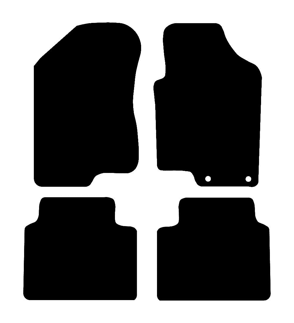 Hyundai Sonata (2 Clip) 2005 - 2010 Car Mats vehicle mat pattern