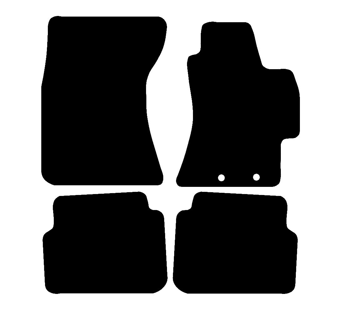 Subaru Impreza 2007 - 2011 Car Mats vehicle mat pattern