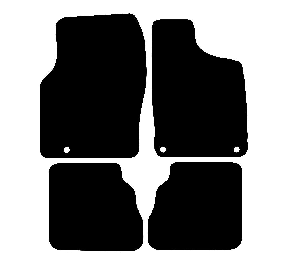 Saab 93 1998 - 2002 Car Mats vehicle mat pattern