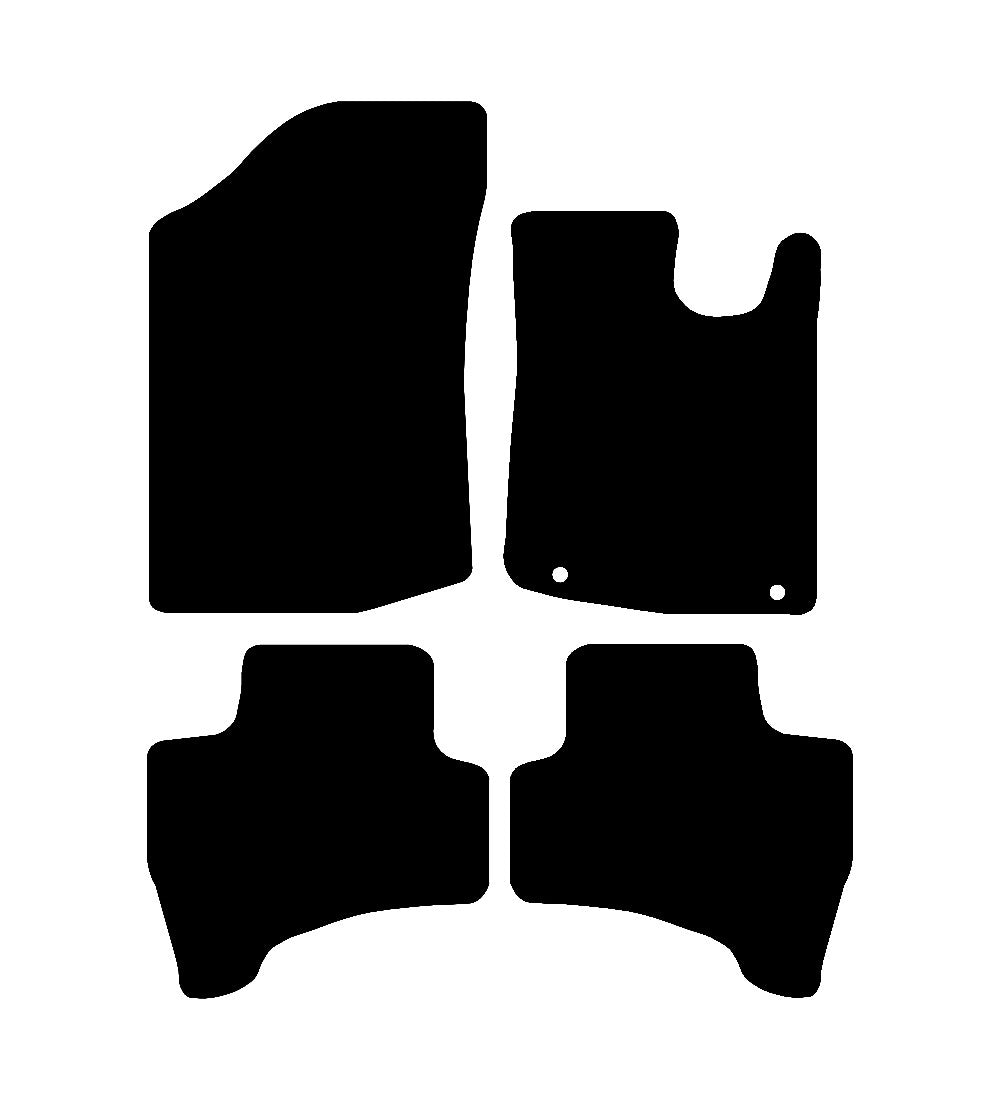 Citroen C1 2012 - 2014 Car Mats vehicle mat pattern