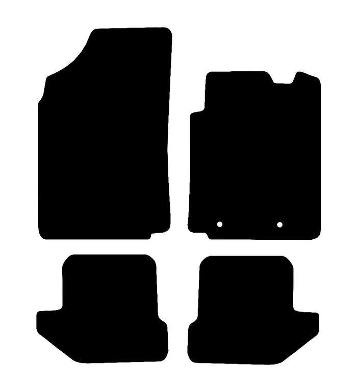 Citroen C3 Pluriel (2 Clips) 2003 - 2010 Car Mats vehicle mat pattern
