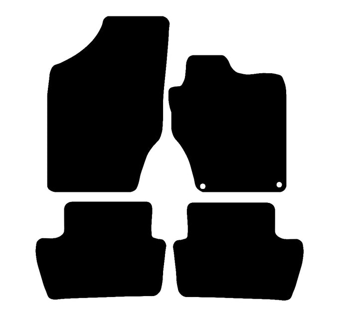 Citroen C4 Coupe 2011 - 2020 Car Mats vehicle mat pattern