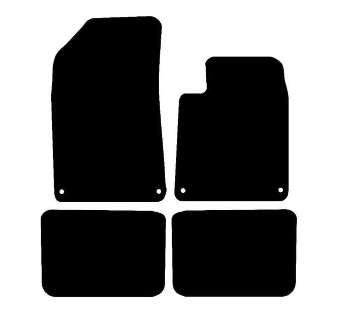 Citroen C6 2006 - 2012 Car Mats vehicle mat pattern