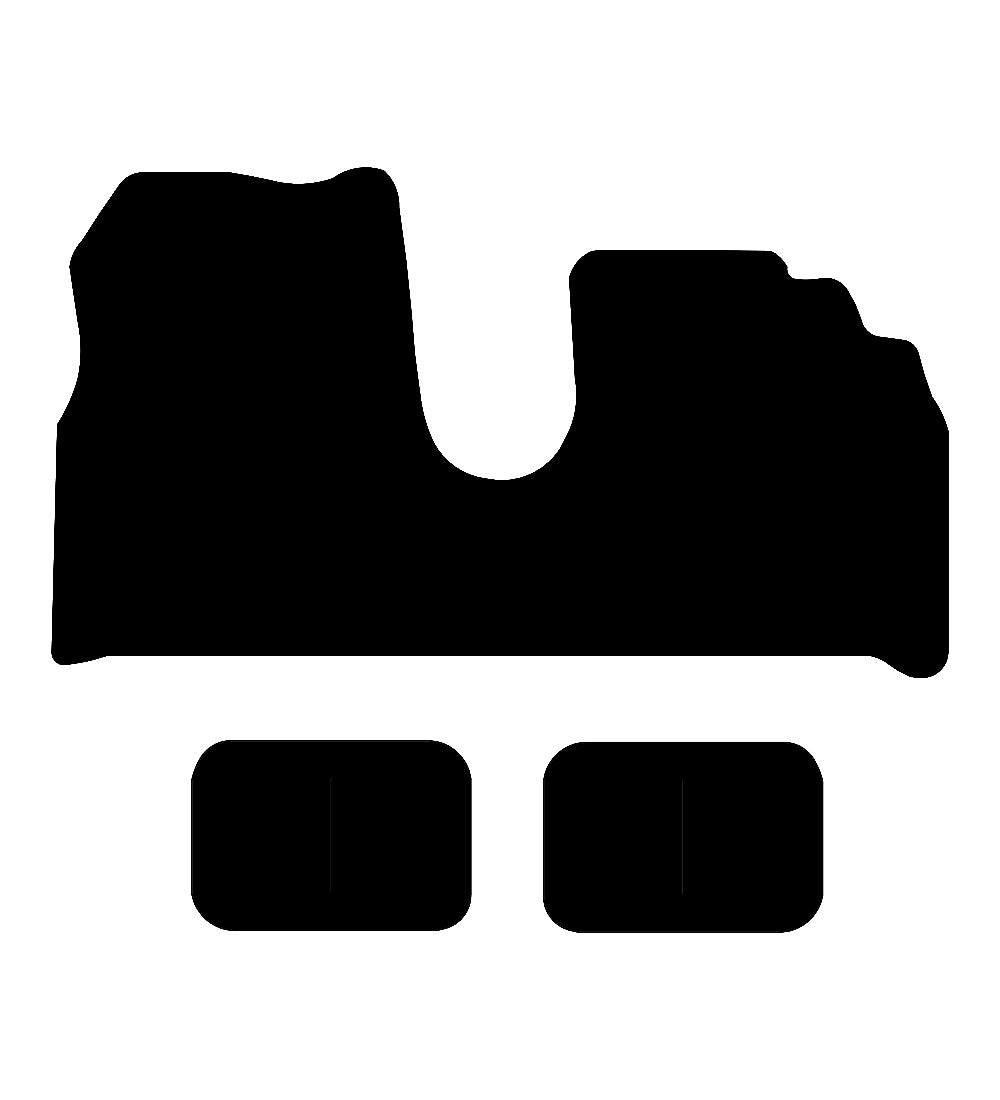 Citroen C8 (3 Piece) 2002 - 2010 Car Mats vehicle mat pattern