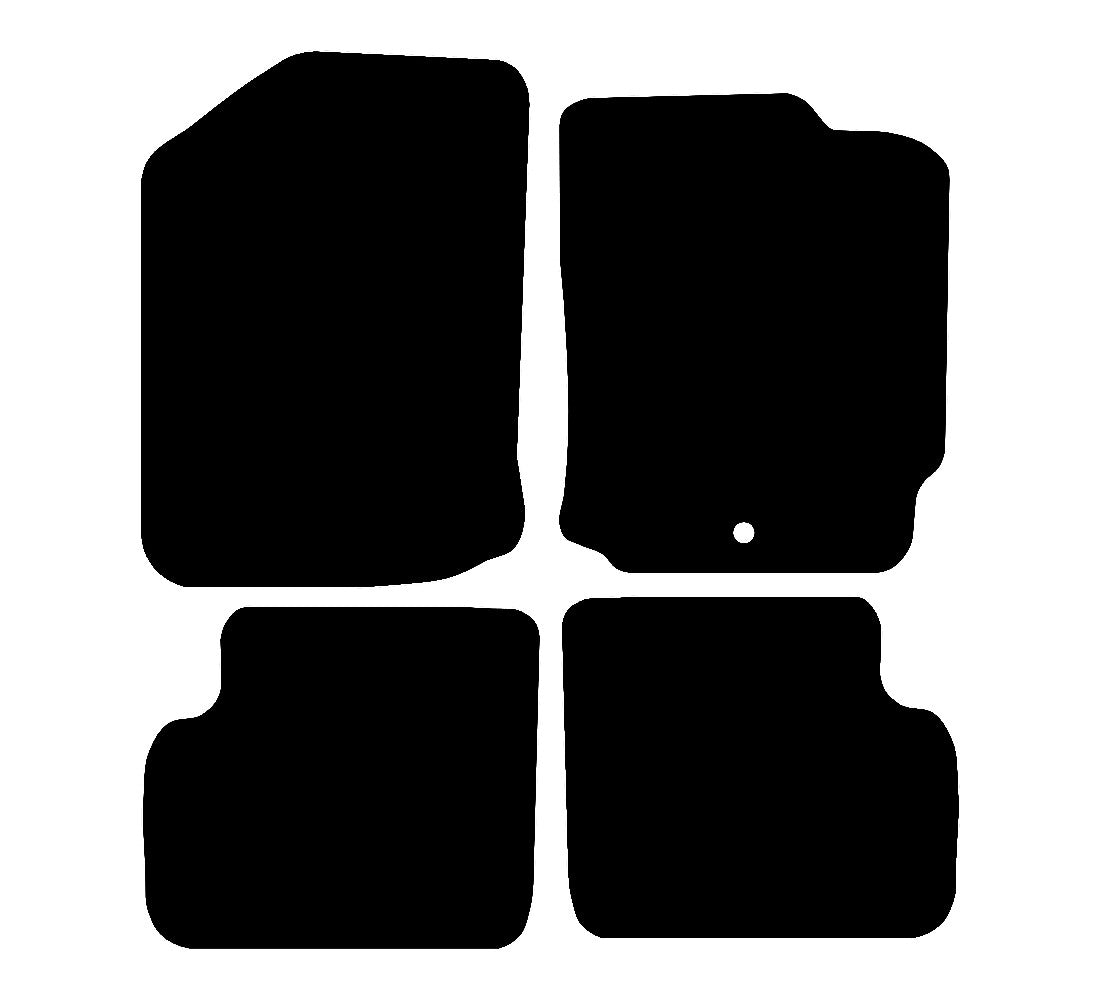 Daihatsu Sirion 2005 - 2010 Car Mats vehicle mat pattern