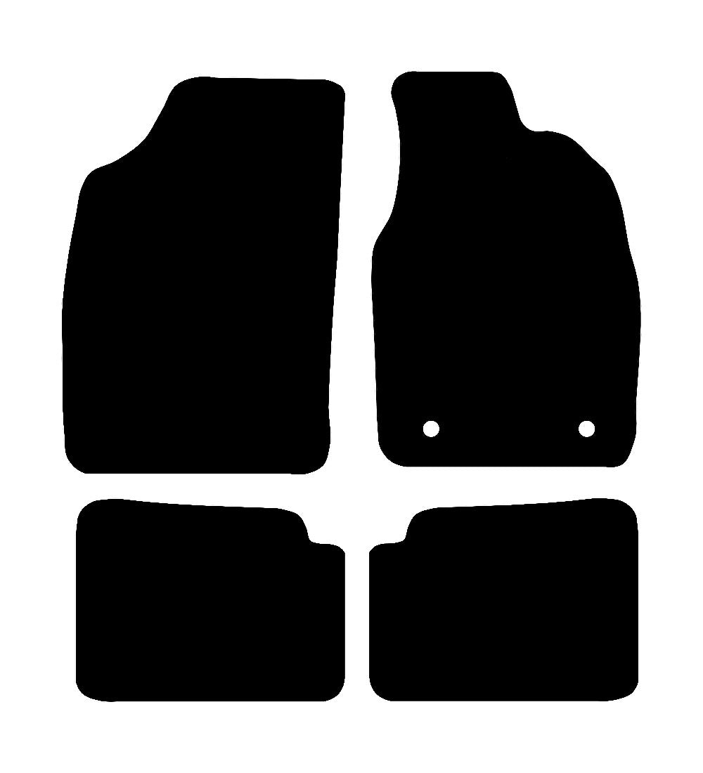 Fiat Panda 2004 - 2007 Car Mats vehicle mat pattern