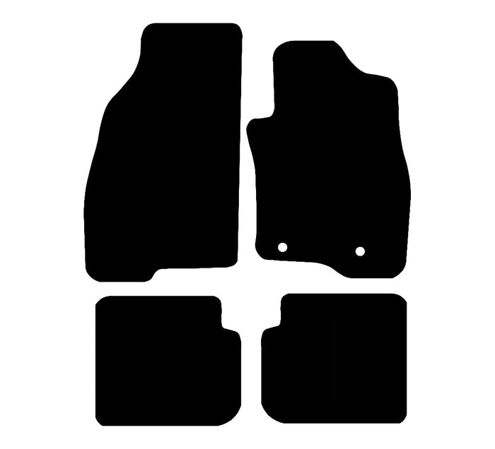 Fiat Punto EVO 2010 - 2012 Car Mats vehicle mat pattern
