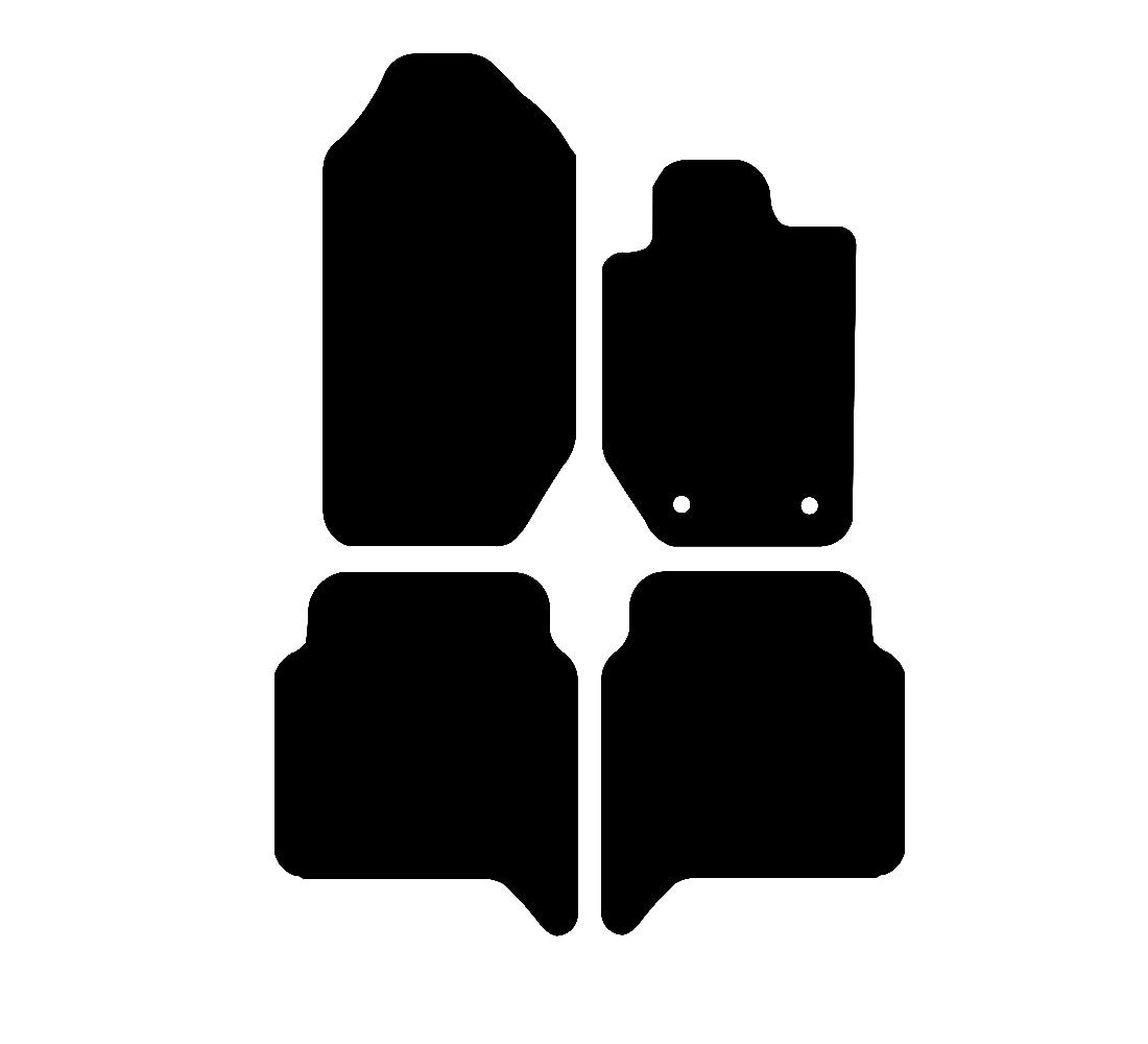 Ford Ranger MK3 2012 to Present Car Mats vehicle mat pattern