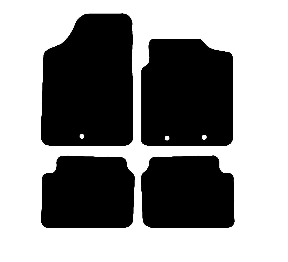 Hyundai i10 2009 - 2014 Car Mats vehicle mat pattern