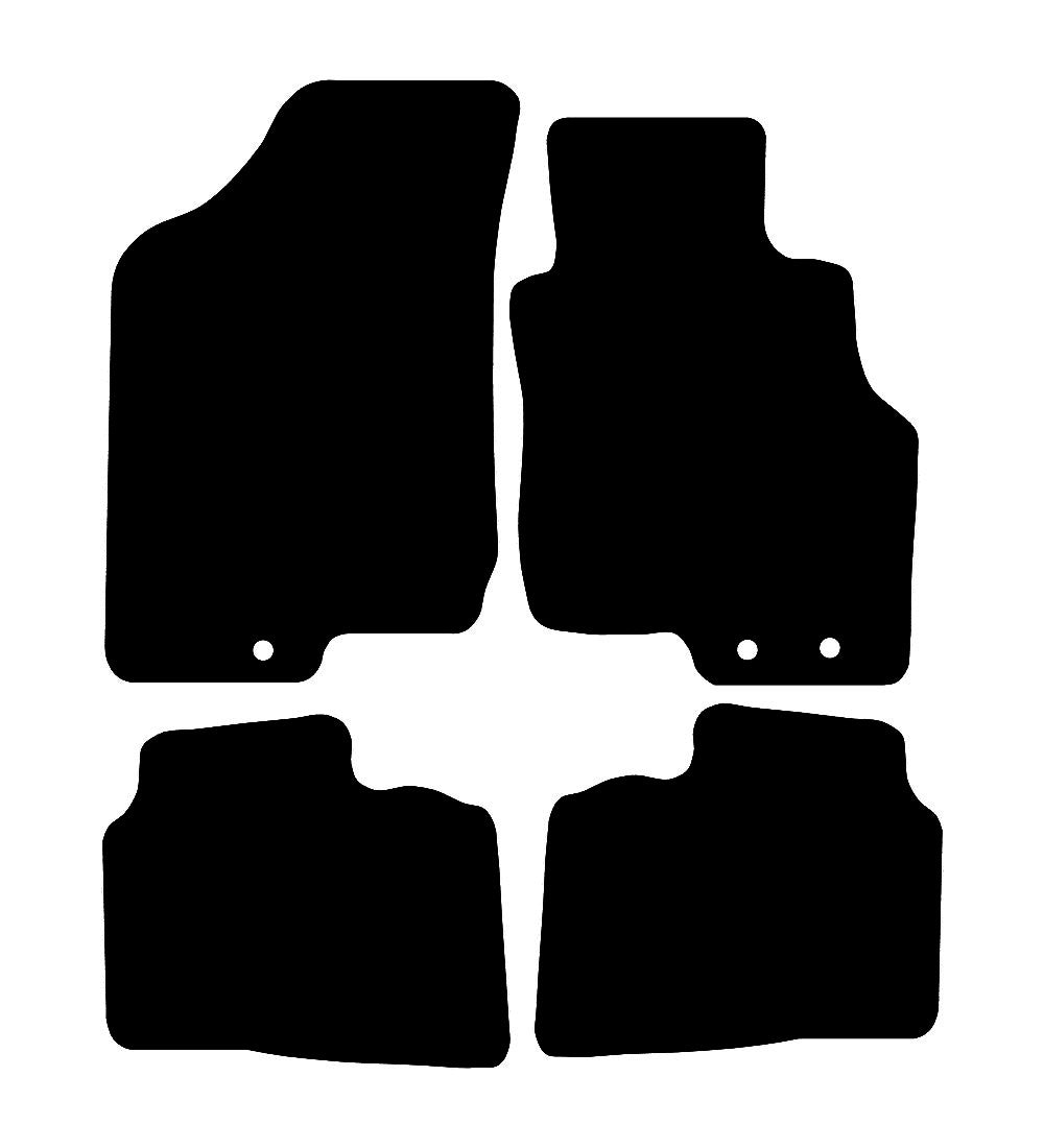 Kia Pro Ceed (3 Clip Version) 2009 - 2012 Car Mats vehicle mat pattern