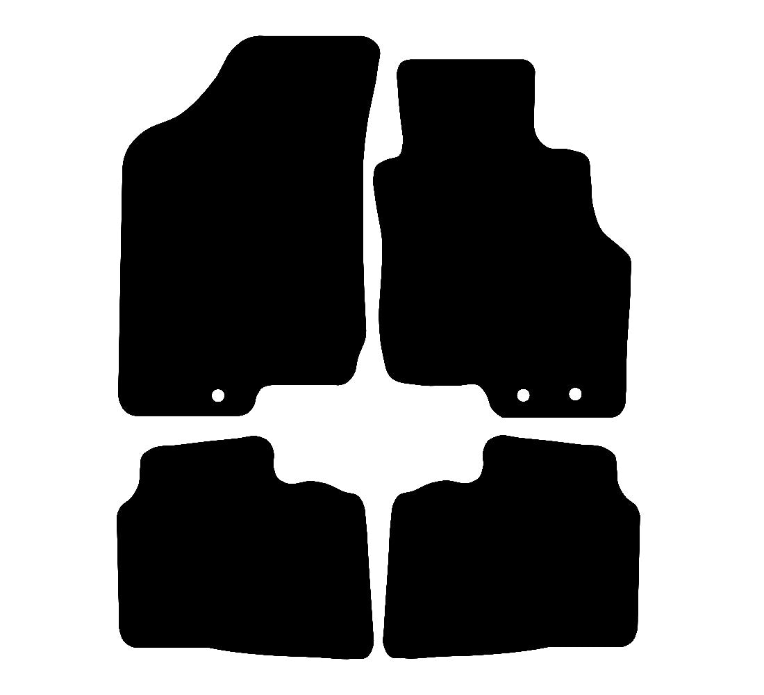 Hyundai i30 2009 - 2012 Car Mats vehicle mat pattern