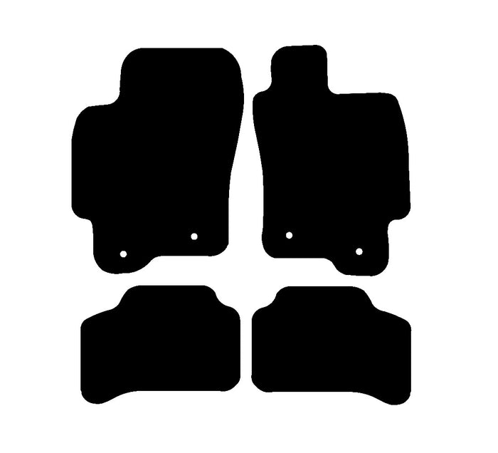 Jaguar X Type 2.5/3.0ltr 2001 - 2009 Car Mats vehicle mat pattern