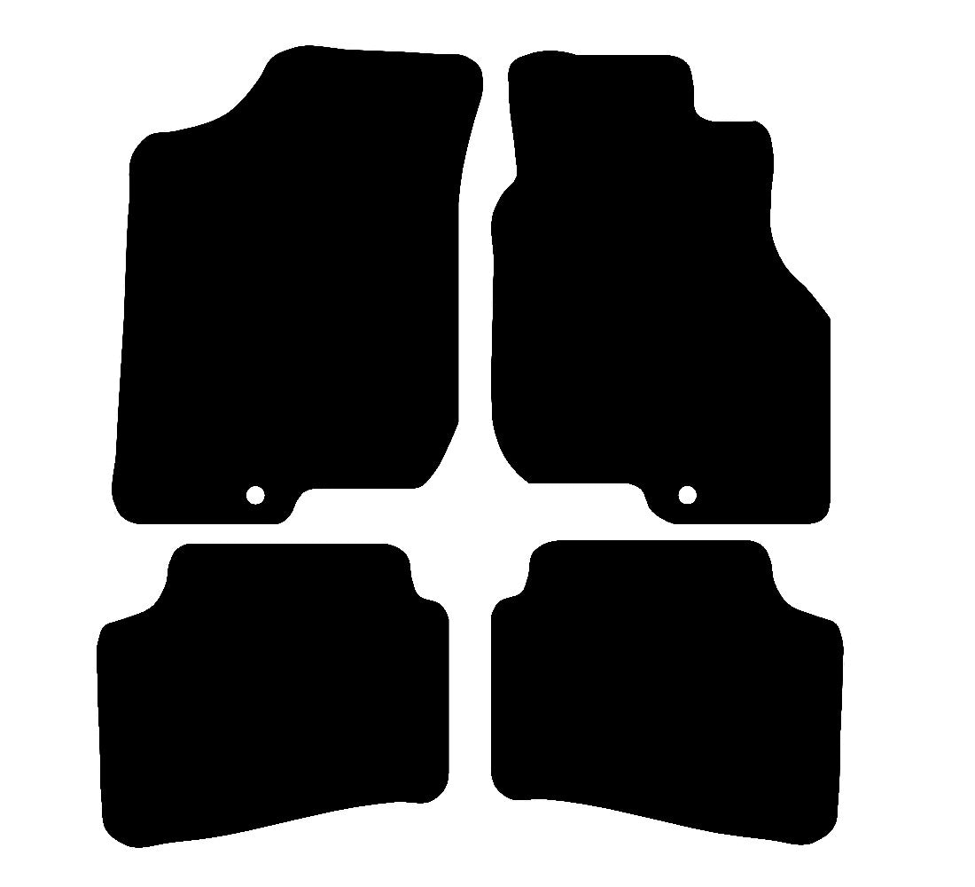 Kia Pro Ceed (2 Clip Version) 2007 - 2012 Car Mats vehicle mat pattern
