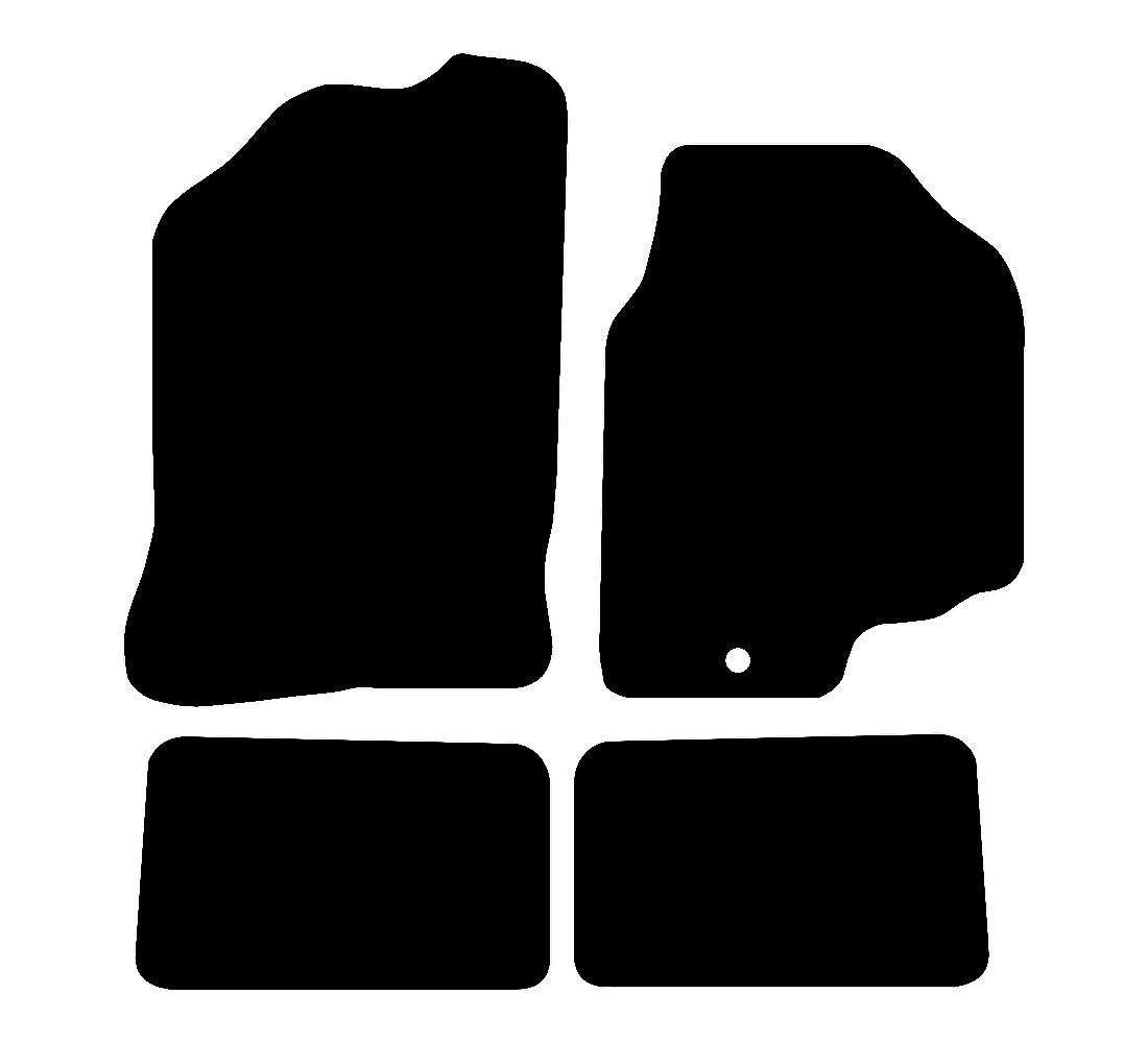 Honda Accord 1998 - 2003 Car Mats vehicle mat pattern